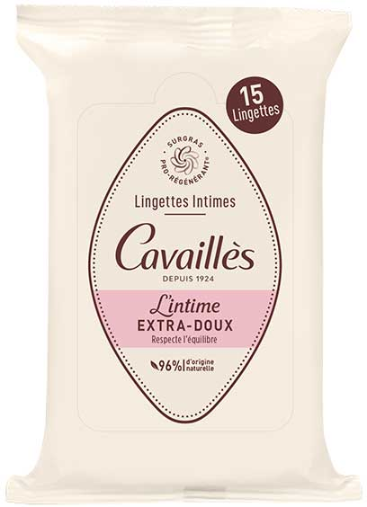 Rogé Cavaillès Rogé Cavailles Lingettes Intimes Extra-Douces x15