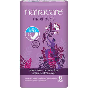 Natracare Serviettes Maxi Pads Super 12 unites