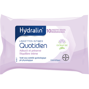 Hydralin Quotidien Lingettes Intimes 10 unites