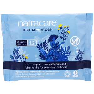 Natracare Lingettes Intimes 12 unites