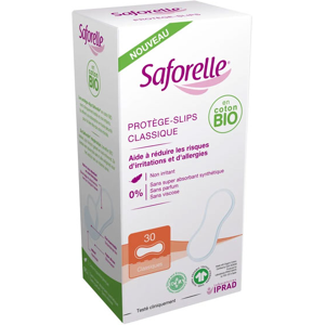 Saforelle Protège-Slips Classique Coton Bio 30 unités - Publicité