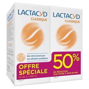 Lactacyd Soin Intime Lavant Lot de 2 x 400ml - Publicité