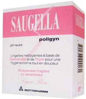 Saugella Poligyn Lingettes Boite de 10