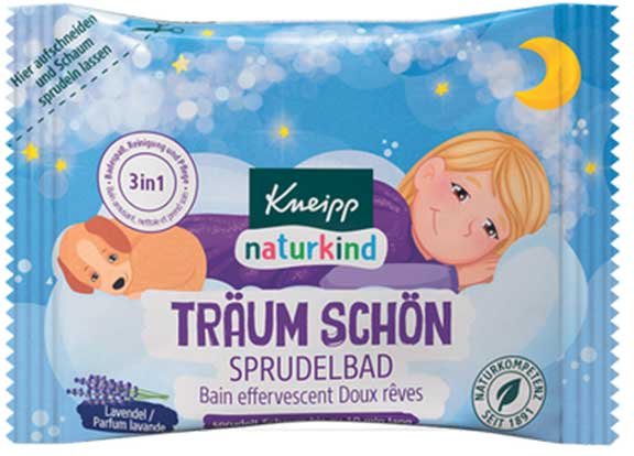 Kneipp Nature Kids Bain Galet Effervescent Doux Rêves Lavande 80g