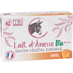 MKL Green Nature MKL Savon Lait d'Ânesse Savon Vegetal Miel 100g