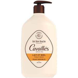 Roge Cavailles Gel Bain Douche Surgras Lait et Miel 1L