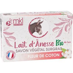 MKL Green Nature MKL Savon Lait d'Ânesse Savon Vegetal Fleur de Coton 100g