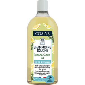 Coslys Shampoing Douche Romarin Citron Bio 750ml