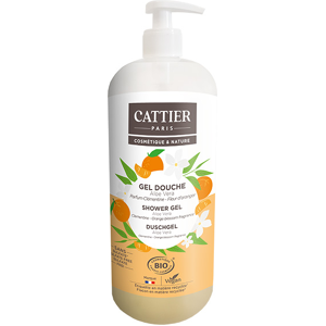 Cattier Gel Douche Clementine Fleur d'Oranger Bio 1L