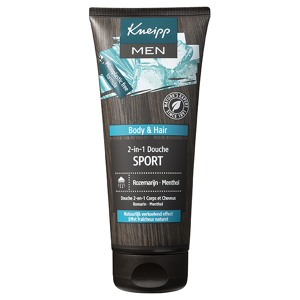 Kneipp Men Gel Douche Sport 2 en 1 Corps et Cheveux Menthol Romarin 200ml