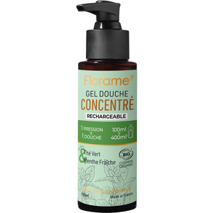 Florame Gel Douche Concentre The Vert et Menthe Fraîche Bio 100ml