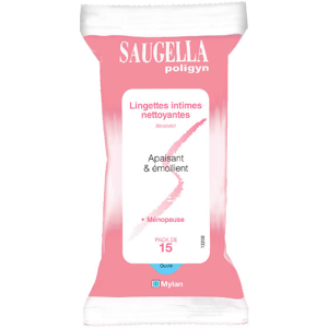 Saugella Poligyn Lingette Intime Nettoyante 15 unites