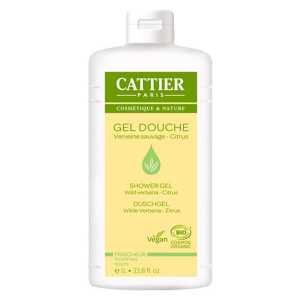 Cattier Gel Douche Verveine Sauvage Citrus Bio 1L