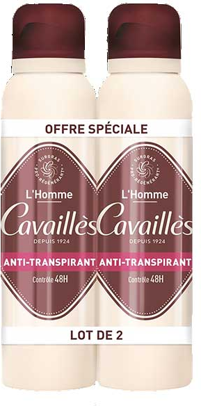 Rogé Cavaillès Déodorant ABSORB+ 48h Homme Spray 150ml x2