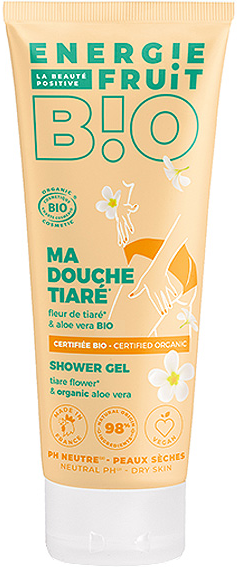 Energie Fruit Ma Douche Soin Gel Fleur de Tiaré & Aloe Vera Bio 200ml