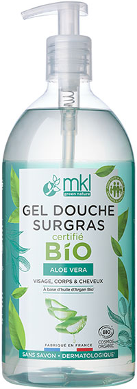 MKL Green Nature Gel Douche Surgras Aloe Vera Bio 1L