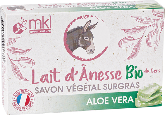 MKL Green Nature MKL Savon Lait d'Ânesse Savon Végétal Aloe Vera 100g