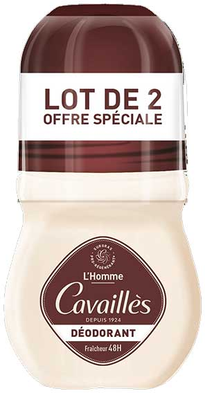 Rogé Cavaillès Déodorant Dermato 48h Homme Roll-On 50ml x2