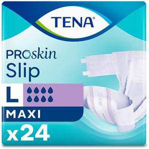 TENA Proskin Slip Change Complet Maxi Taille L 24 unités - Publicité