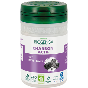 Biosens Charbon Actif Bio 40 gélules