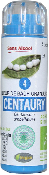 Kosmeo B Kosmeo Fleur de Bach 0% Alcool n°4 Centaury Bio 120 granules