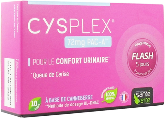 Santé Verte CystiPlex 10 sticks