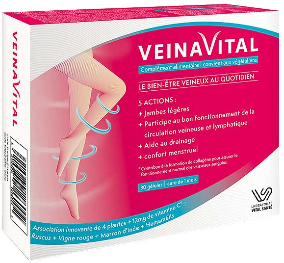 Laboratoire E-Sciences Veinavital 30 gélules