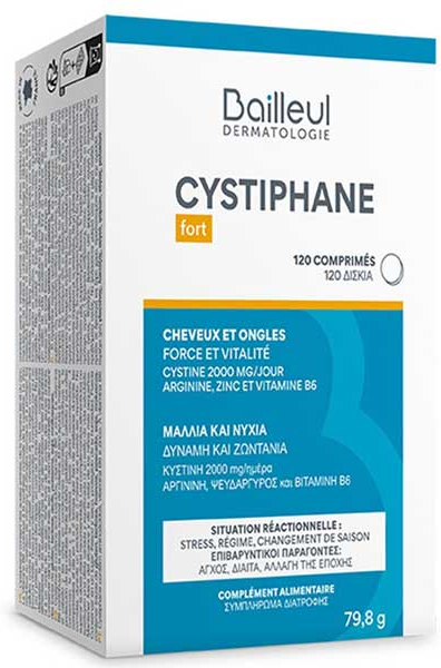 Bailleul Biorga Cystiphane Cheveux et Ongles 120 comprimés