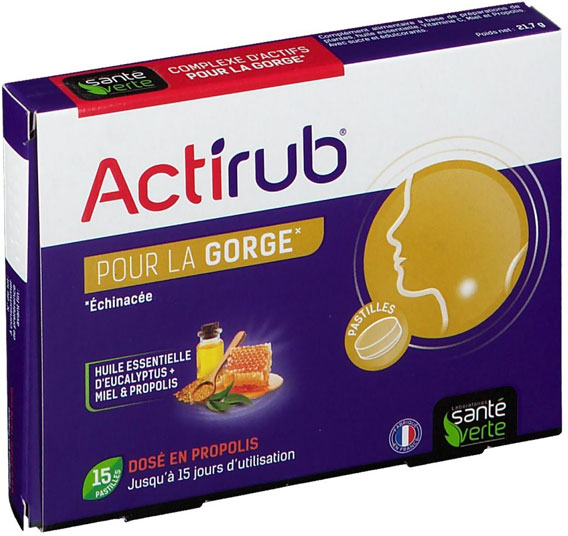 Santé Verte Actirub Pastilles 15 pastilles