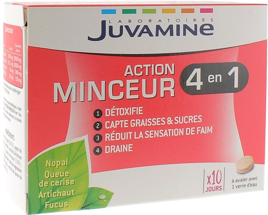 Juvamine Action Minceur 4 en 1 60 comprimés