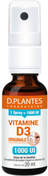 D.Plantes Vitamine D3 1000UI Originale Spray 20ml