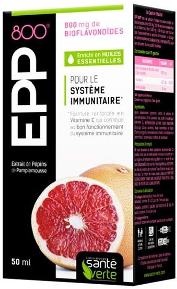 Santé Verte EPP 800+ Extrait de Pépins de Pamplemousse 50ml