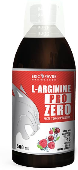 Eric Favre Booster & Pre Work Out L-Arginine Pro Zero Fruits Rouges 500ml