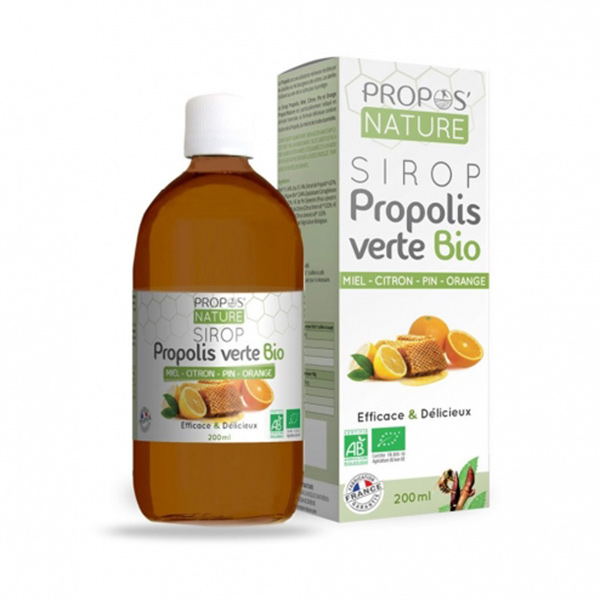 Propos'Nature Propos' Nature Apithérapie Sirop Propolis Verte Bio 200ml