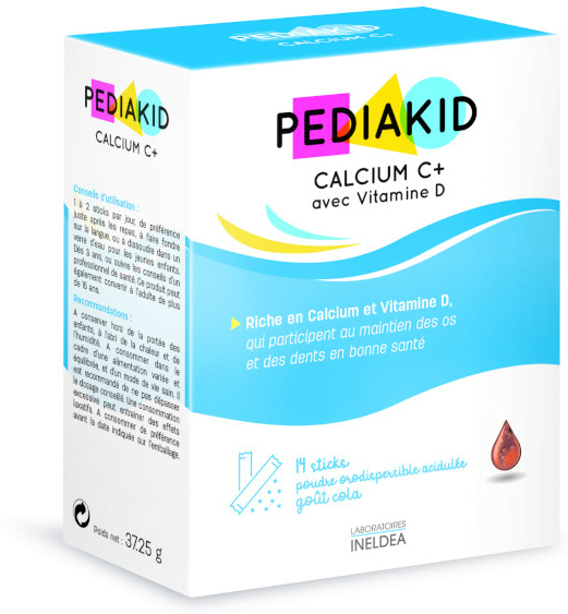 Pediakid Calcium+ Etui de 14 sticks