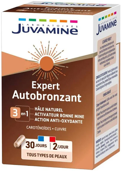 Juvamine Bronzage Anti-Age Anti-Oxydant 30 capsules