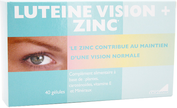 Exopharm Luteine Vision + Zinc 40 gélules