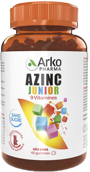 Arkopharma Azinc Junior Croissance pot de 60 gummies