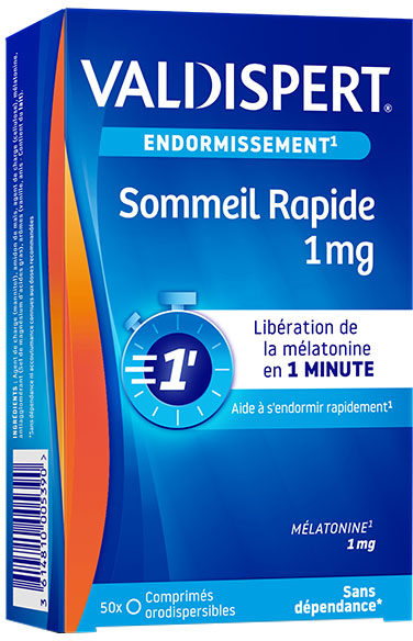 VALDISPERT Sommeil Rapide 1mg Mélatonine 50 comprimés