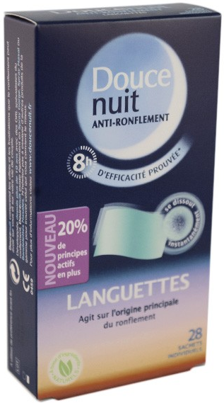 Douce Nuit Anti-Ronflement Languettes 28 sachets