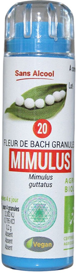 Kosmeo B Kosmeo Fleur de Bach 0% Alcool n°20 Mimulus Bio 120 granules