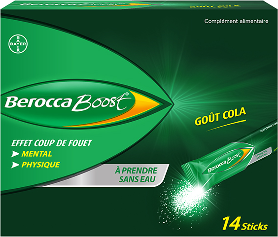 Berocca Boost Effet Coup de Fouet Goût Cola 14 sticks