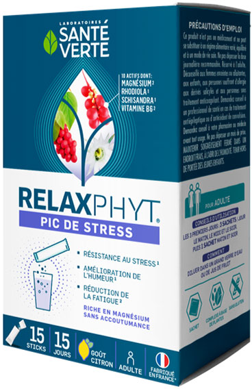 Santé Verte Relaxphyt Pic de Stress 15 sticks