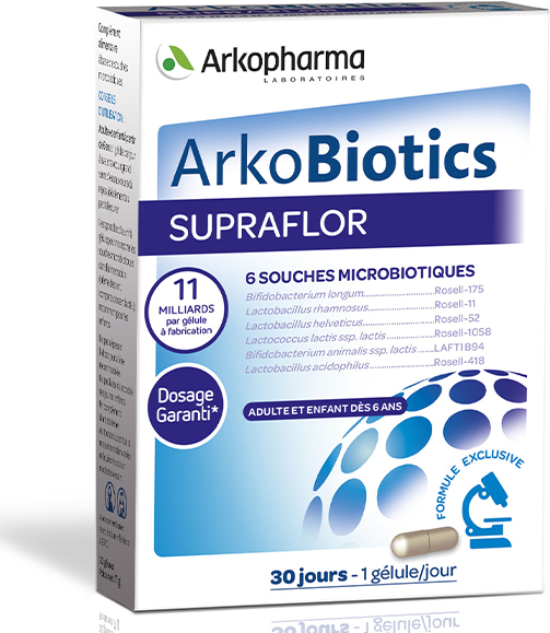 Arkopharma Arkobiotics Supraflor Probiotiques 30 gélules