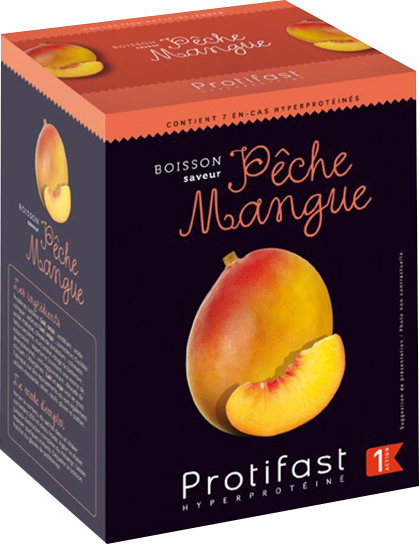 Protifast Entremet Hyperprotéiné Pêche Mangue 7 sachets