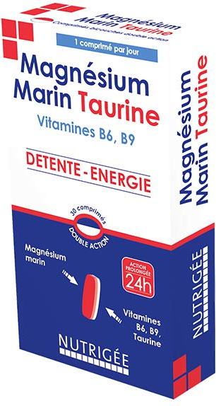 Nutrigée Magnésium Marin Taurine 30 comprimés