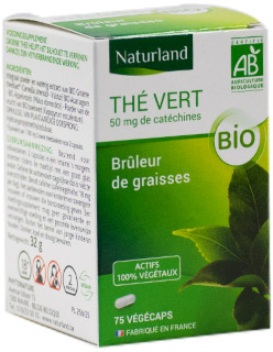 Naturland Thé Vert Bio 75 végécaps