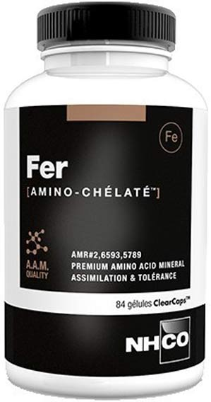 NHCO Fer Bisglycinate Amino-Chélaté 84 gélules