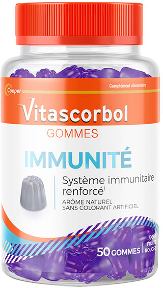 Vitascorbol Gommes Immunitaire 50 gommes