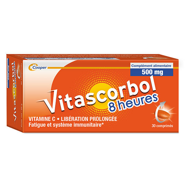 Vitascorbol 8 Heures 500mg 30 comprimés